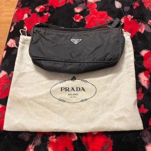 Authentic Prada nylon pouch purse. Vintage exc con